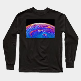 Soap Bubble Close Up Long Sleeve T-Shirt